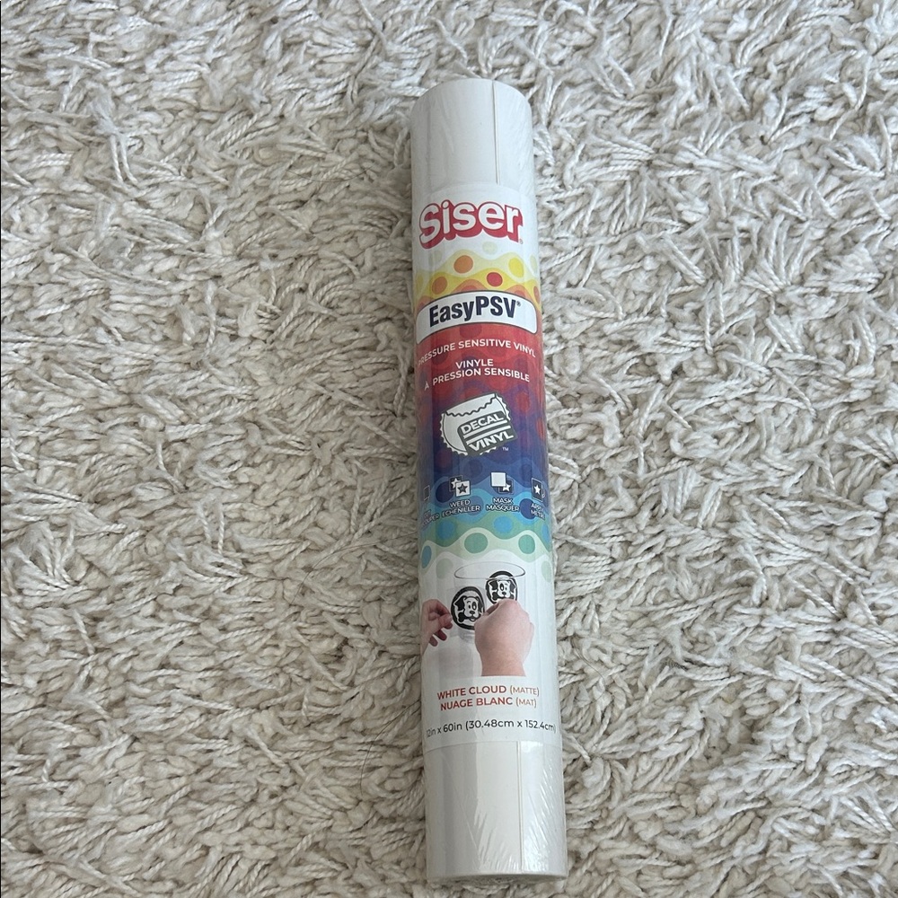 EasyPSV White Vinyl Roll